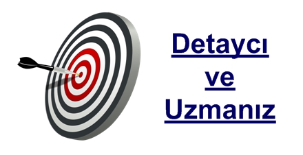  Detaycı ve uzmanız